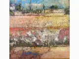 Tuscan Landscape by Sergio Scatizzi, 1918, oil on faesite, offered Mar 2020