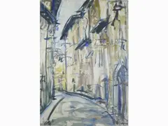 View of Florence by Enzo Pregno, 1898, oil on canvas, offered Mar 2020