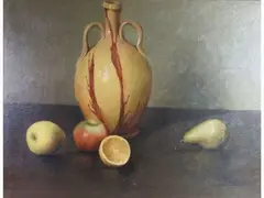 Still Life by Umberto Maestrucci, 1897, oil on canvas board, offered Mar 2020