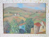 Quinto Martini, Landscape 1989, 1908, oil on cardboard