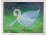 Quinto Martini, Gooses, 1908, oil on panel