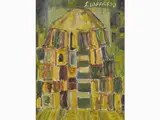 Baptistery by Silvio Loffredo, 1920, oil on panel, offered Mar 2020