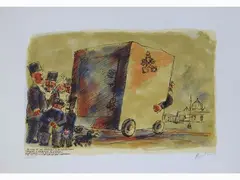 Figures by Franz Borghese, 1941, lithograph, offered Mar 2020