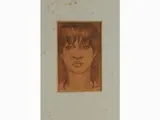 Portrait by Nino Tirinnanzi, 1923, indian ink on paper, offered Mar 2020