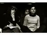 Piero Marsili Libelli, Oriana Fallaci al congresso femminista dell MLD di Roma 1975, vintage gelatin-silver print on baryta paper
