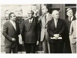 Vezio Sabatini, Vertice di Roma che ha fissato l'anno per l'elezione del Parlamento Europeo 1975, 1939, vintage gelatin silver print on baryta paper
