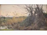 Luigi Gioli, Landscape, 1854, oil on panel