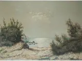 Tuscan landscape by Gino Romiti, 1881, oil on faesite, offered Dec 2019