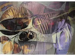 Alghe e animali marini by Giuseppe De Gregorio, 1920, mixed media on cardboard, offered Dec 2019