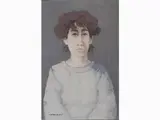 Marcello Boccacci, Female Portrait, 1914, oil on cardboard