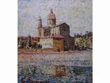 View of Florence by Guido Borgianni, 1915, oil on canvas, offered Dec 2019