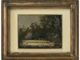 Pietro Annigoni, River Landscape, 1910, oil on canvas board