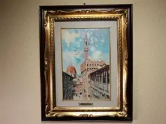 View of Florence by Francesco Cangiullo, 1884, oil on panel, offered Dec 2019