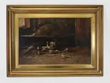 Ferruccio Rontini, Brooding Hen 1931, 1893, oil on panel