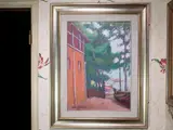 Landscape by Dino Migliorini, 1907, oil on faesite, offered Dec 2019
