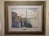 View of the Lungarno in Florence by Guido Borgianni, 1915, oil on canvas, offered Dec 2019