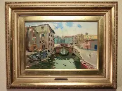 View of Livorno by Francesco Cangiullo, 1884, oil on panel, offered Dec 2019