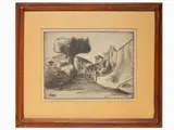 Ottone Rosai, Vicolo delle corti 1927, 1895, drypoint print