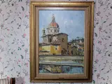 View of the Cestello Church in Florence by Enzo Pregno, 1898, oil on canvas, offered Dec 2019