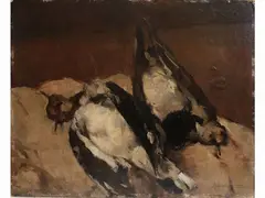 Still life by Ludovico Tommasi, 1866, oil on cardboard, offered Dec 2019