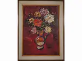 Flowers in a vase by Enzo Pregno, 1898, oil oncanvas, offered Dec 2019