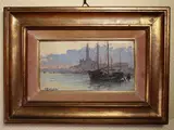 Fausto Zonaro, Venice, 1854, oil on panel