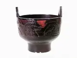 Gianfranco Tunsi Girard, A Ceramic Cachepot, 1918, smaltato nei toni del viola scuro
