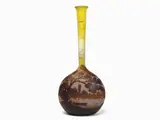 A Soliflore Acid-etched Cameo Vase 1904 ca. by Émile Gallé, 1846, forma a bulbo, offered Oct 2019