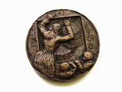 Antonio Berti, Commemorative Bronze Medal, 1904, with scenes of The