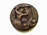 Antonio Berti, Commemorative Bronze Medal, 1904, with scenes of The