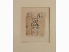 Aria di Primavera by Luigi Bartolini, 1892, etching, offered Oct 2019