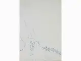 E lassù c'è l'aquila by Lorenzo Viani, 1882, blu pencil on paper, offered Oct 2019