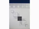 Bruno Pecchioli, Compositions, 1919, two mixed media and collage paintings on faesite and a mixed media and collage painting on canvas