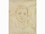 Portrait of a Man by Nino Tirinnanzi, 1923, pen on paper, offered Oct 2019