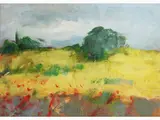 Sergio Scatizzi, Tuscan Landscape, 1918, tempera on paper