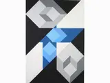 Bruno Pecchioli, Compositions, 1919, three acrylic paintings on faesite