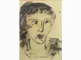 Sergio Scatizzi, Male Portraits, 1918, two mixed media on paper