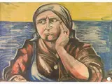 Fernando Farulli, La Beppa, 1923, mixed media on cardboard