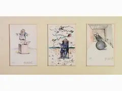 Little Studies Lot by Antonio Possenti, 1933, five lithographs, offered Oct 2019