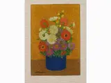 Marcello Boccacci, Flowers in a Vase, 1914, oil on carboard