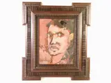 Sergio Scatizzi, Male Portraits 1950 and 1956, 1918, mixed media on paper and oil panel