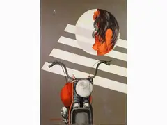Compositions with Figures by Bruno Pecchioli, 1919, two oil paintings on canvas, offered Oct 2019
