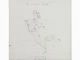 Antonio Possenti, Male Figure with Fishes, 1933, pencil on paper