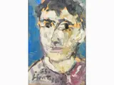 Sergio Scatizzi, Figure and Male Portrait, 1918, a watercolor on paper and an oil painting on panel