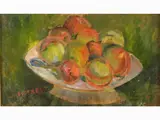 Still Life with Fruit 1958 by Silvio Loffredo, 1920, oil on cardboard, offered Oct 2019