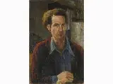 Selfportrait 1949 by Guido Borgianni, 1915, oil on cardboard, offered Oct 2019