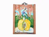 Una zucca by Antonio Possenti, 1933, oil on rooftile, offered Oct 2019