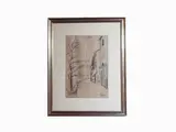 Eso Peluzzi, View of a Street, 1894, pencil on paper partially laid on paper
