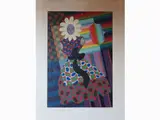 Fille Fleur 2 by Victor Vasarely, 1906, silk screen print, offered Oct 2019