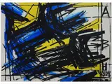 Vinicio Berti, Composition 1973, 1921, oil on cardboard laid on cardboard